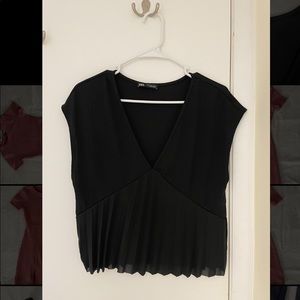 Zara black blouse